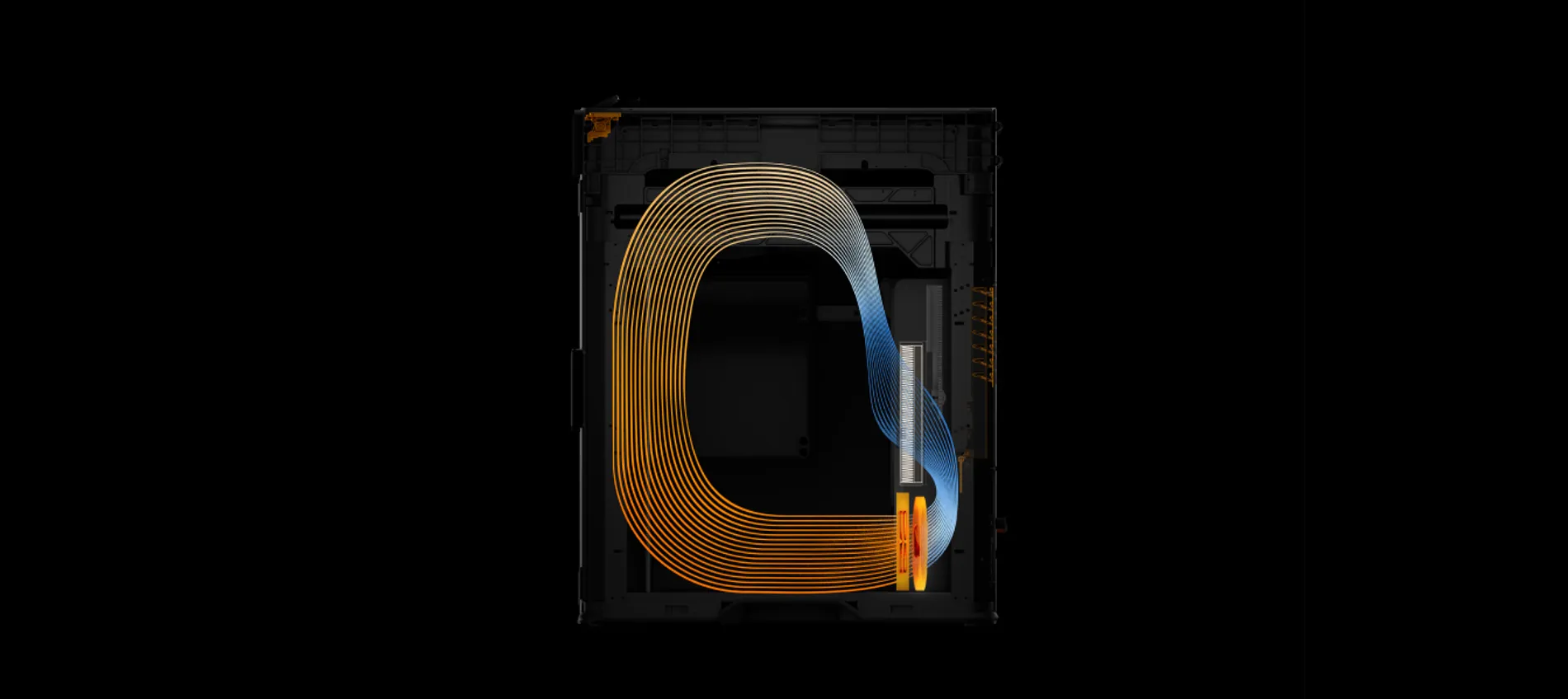 High-Temp PrintingChamber sealed. Internal air recirculates through the Air Filter and the heater to stabilize high-temp conditions. Print large engineering parts without warping.