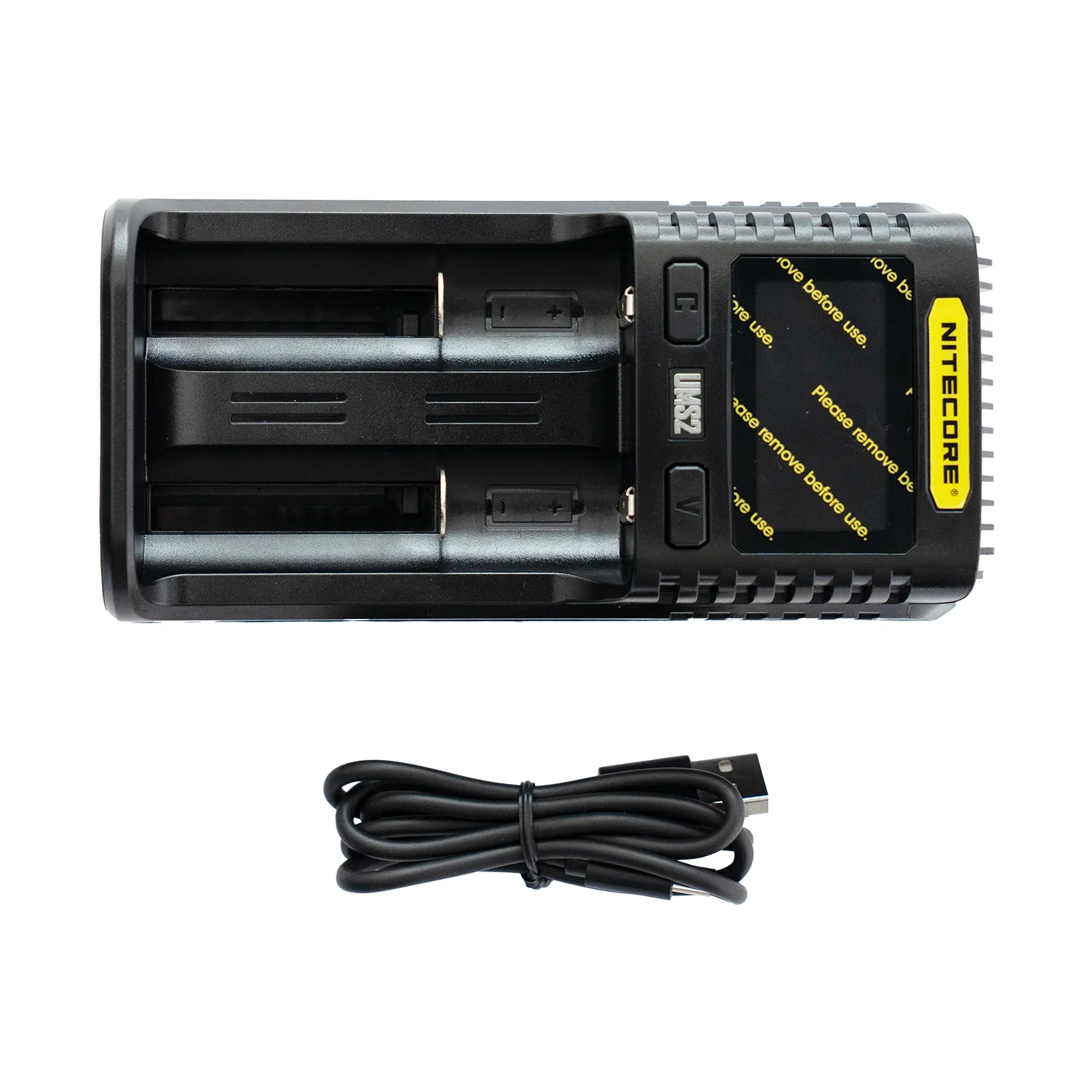Battery Compartment & Charging Cable